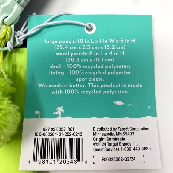 Target 2pk Kids' Houndstooth and My Stuff Gifting Pouch Set - Pillowfort™  B8 - Picture 5 of 5